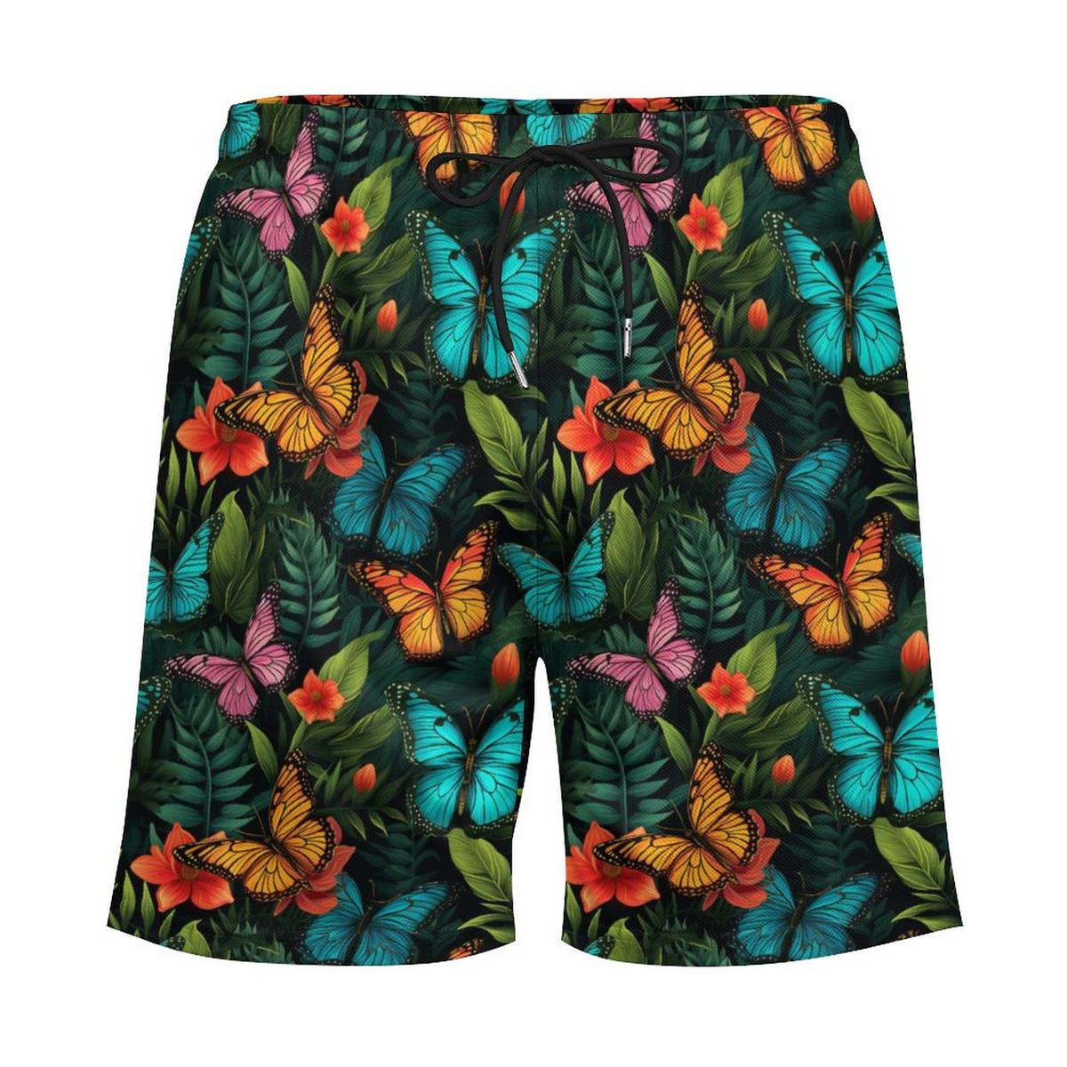 Butterfly Garden - Anti-Chafe Swim Shorts