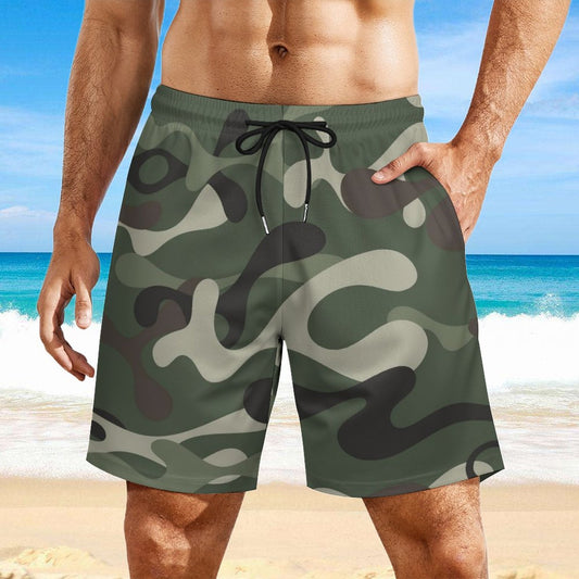 Woodland Camo - Anti-Chafe Swim Shorts