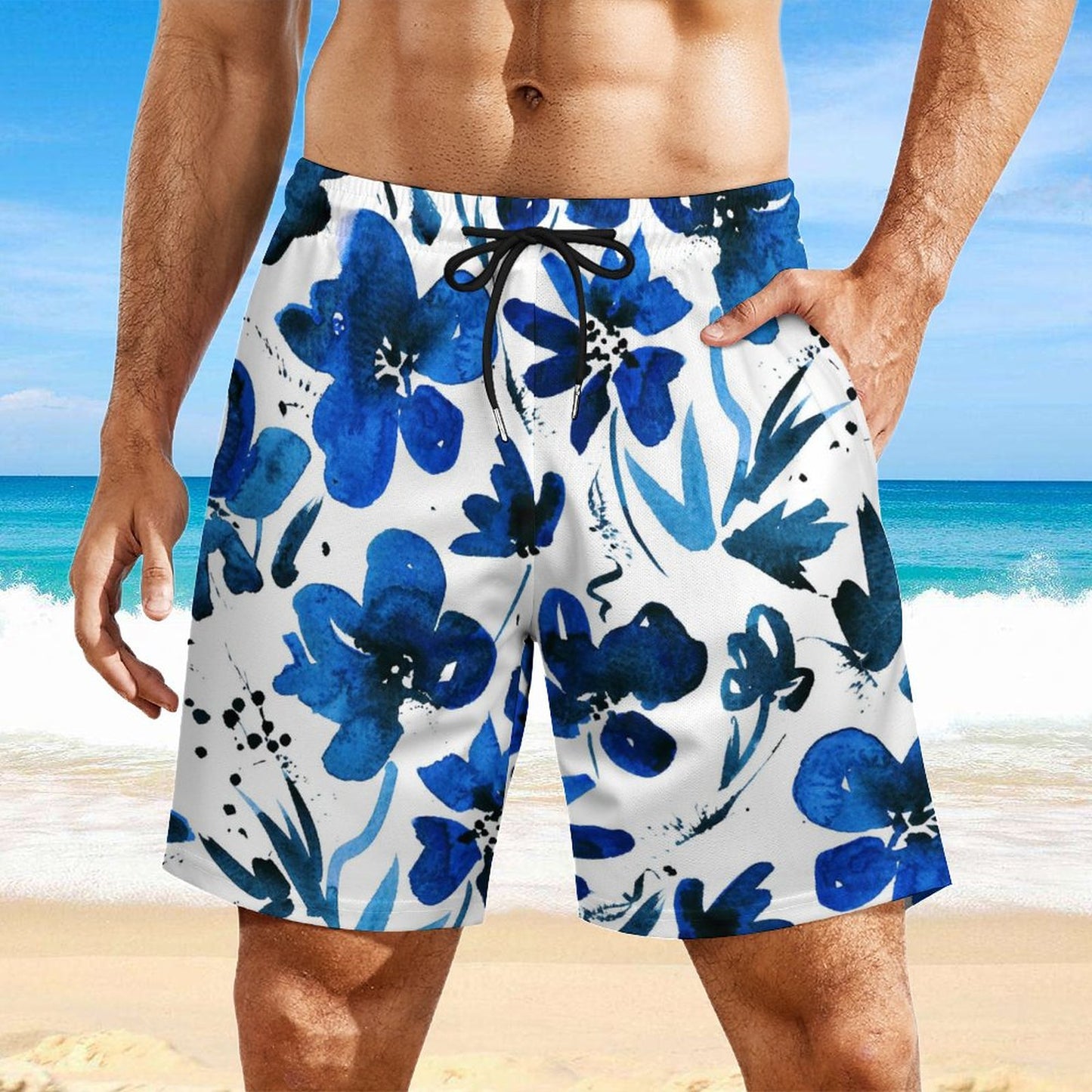 Ocean Bloom - Anti-Chafe Swim Shorts