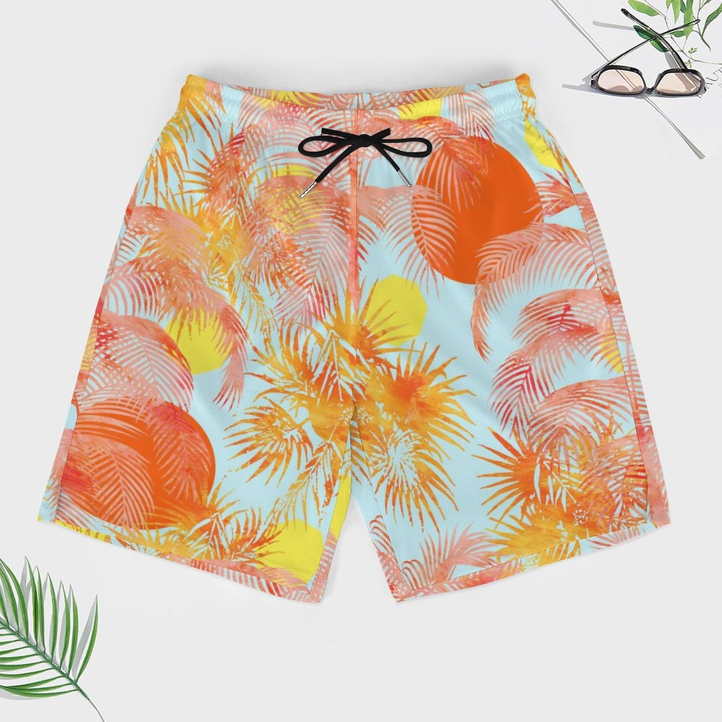 Tropical Sunset - Anti-Chafe Swim Shorts